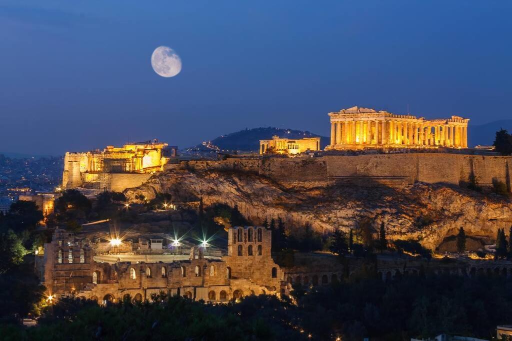 Boho Luxury 2 Bedroom Apartment, Acropolis Museum View 아테네 외부 사진
