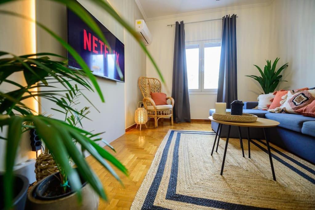 Boho Luxury 2 Bedroom Apartment, Acropolis Museum View 아테네 외부 사진